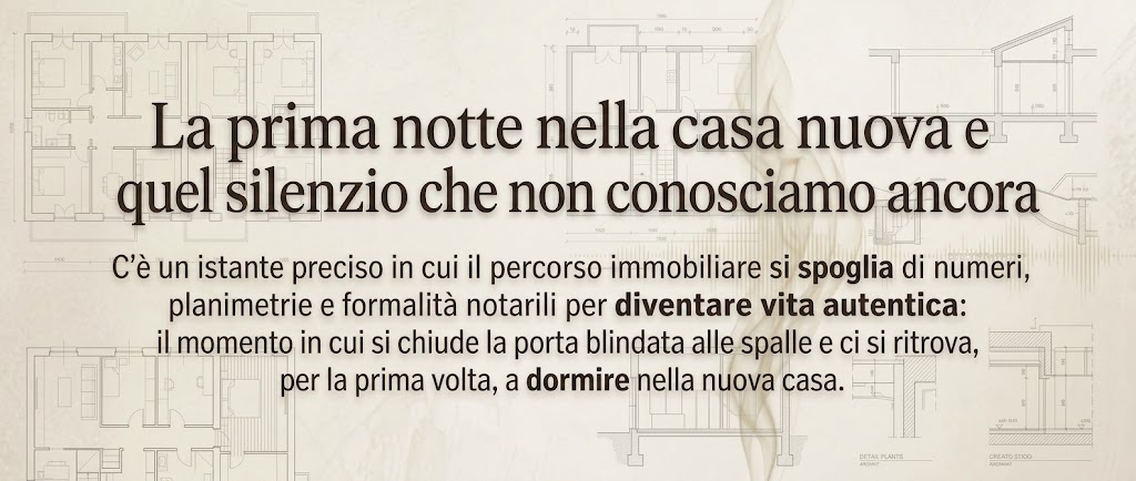 La prima notte nella casa nuova e quel silenzio che non conosciamo ancora titolo